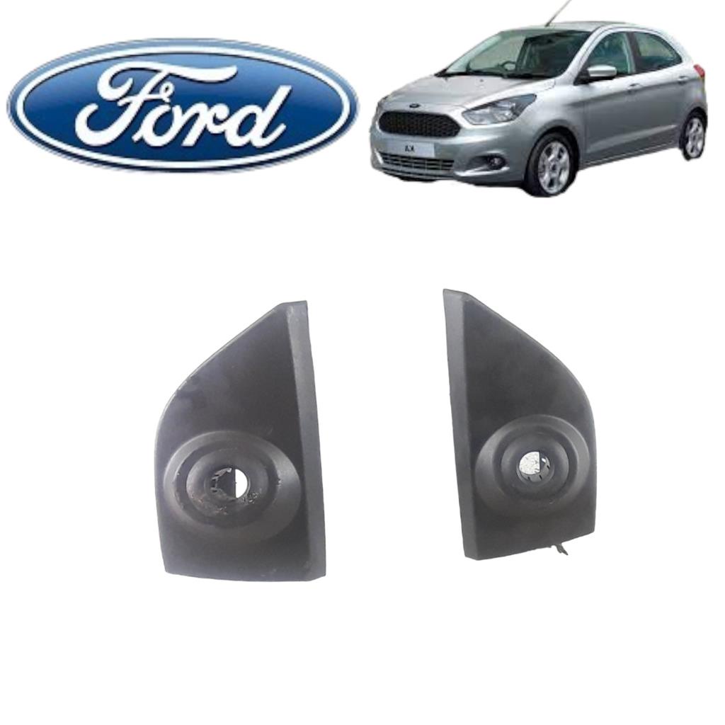 Acabamento aplique interno retrovisor porta Ford Ka 2012 2013 2014 2015 2016 2017