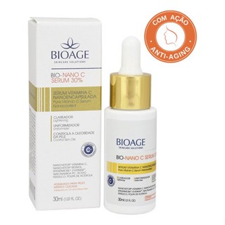 Sérum Bioage Facial Bio Nano C Vitamina 30% Para Todos Os Tipos De Pele De 30ml
