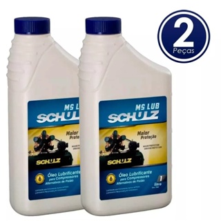 ÓLEO LUBRIFICANTE PARA COMPRESSOR 1LITRO 2PÇS MS LUB SCHULZ em Oferta na Shopee