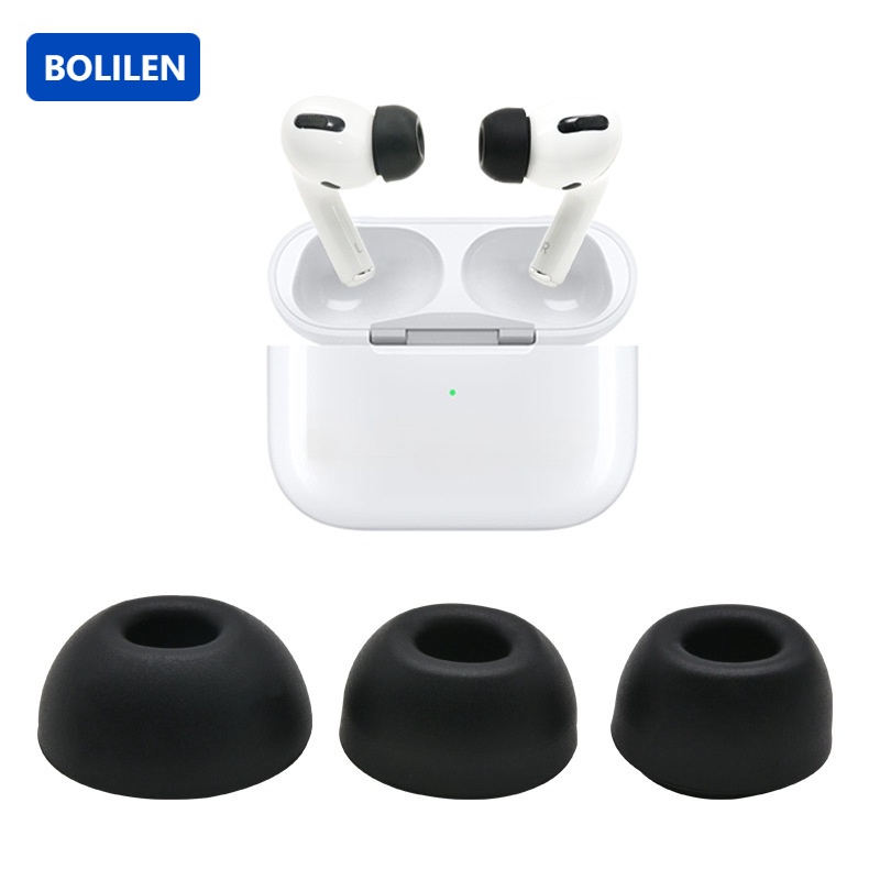 [3 Pares] Ponteiras de Substituição Compatíveis com Airpods Pro de 2ª Geração e Airpods Pro com Furo de Redução de Ruído, Fones de Ouvido de Borracha de Silicone AirPod Pro 2 Acessórios para Fones de Ouvido, S/M/L