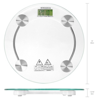 Balanca Digital Banheiro Peso Corporal Vidro Ate 180 Kg