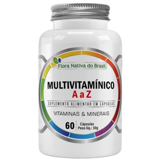 Multivitamínico A a Z 500mg 60 Cápsulas - Flora Nativa em Oferta na Shopee