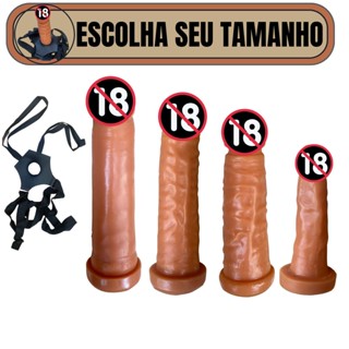 Cinta Peniana Strapon Penis de Borracha Varios Tamanhos Strap On Pinto de Silicone Sex Shop