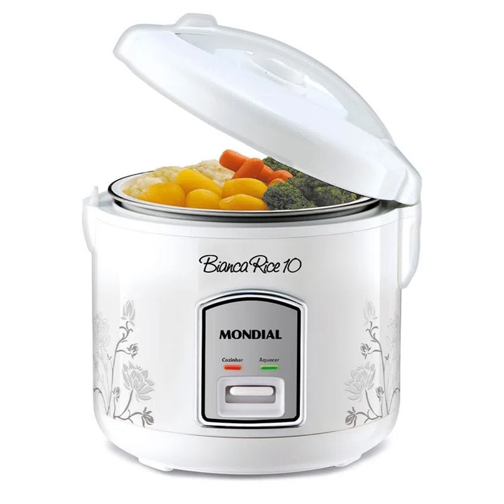 Panela Eletrica de Arroz Branca 700W 10X PE-10 127V Mondial em Oferta na Shopee