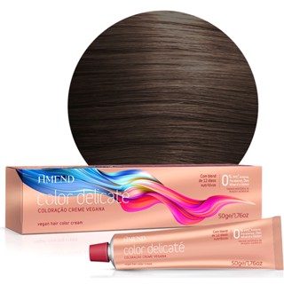 Coloração 7.1 Louro Médio Acinzentado Delicate Color Amend