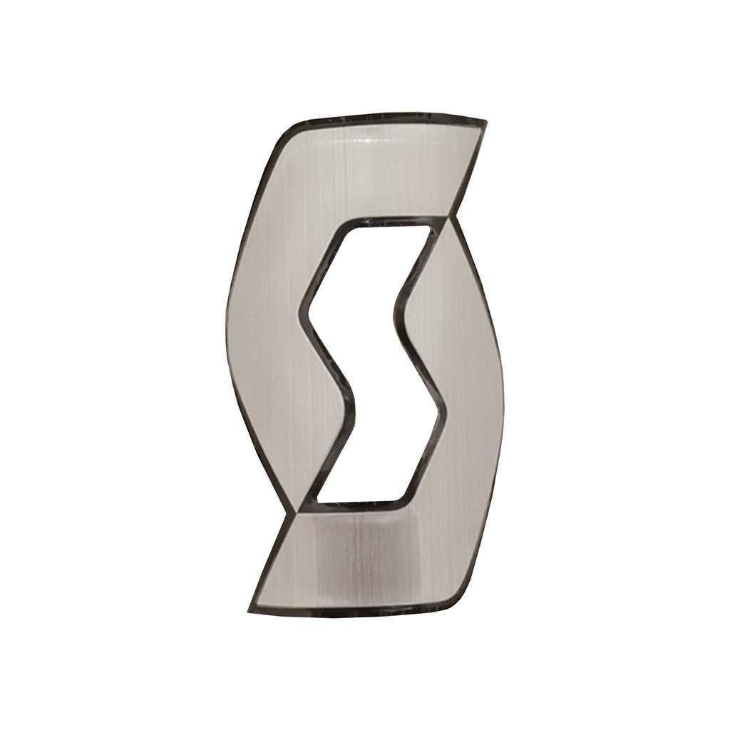 Plaqueta Emblema Adesivo Para Bike Alumínio - Scott