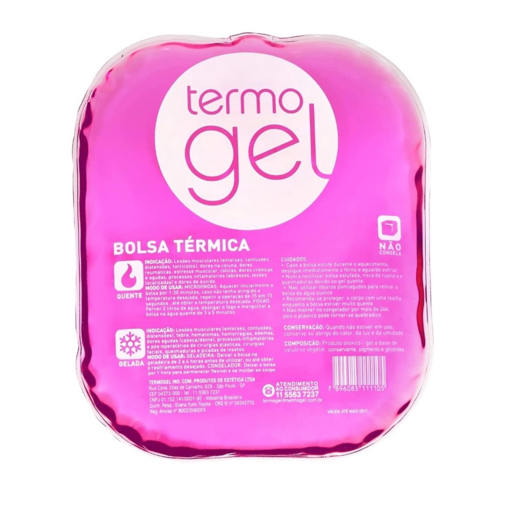 Bolsa Térmica de Gel Crystal Rosa 17x20cm - Termogel em Oferta na Shopee