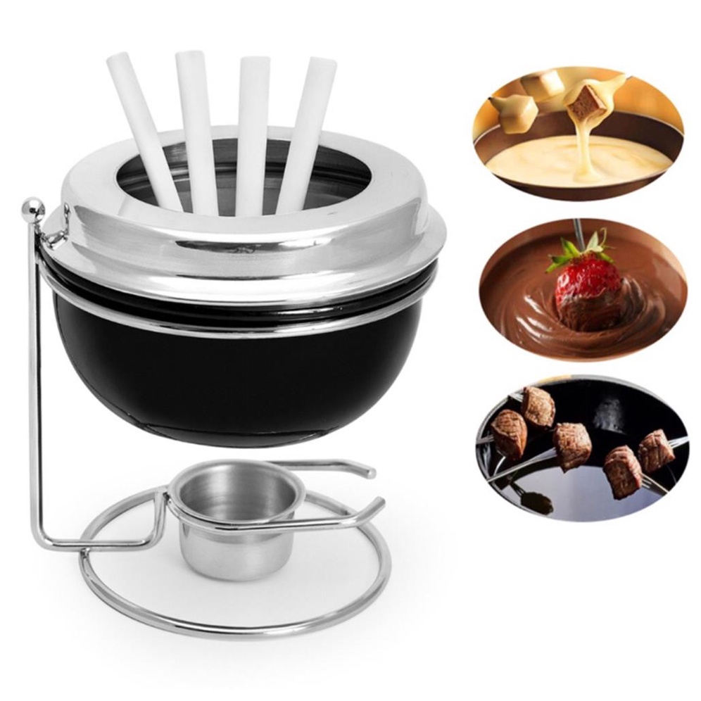 Conjunto Fondue Rechaud Jogo Panela Fogareiro AN0246
