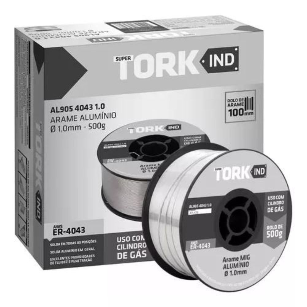 ARAME SOLDA MIG ALUMÍNIO PARA USO COM GÁS 1,0MM SUPER TORK - Home & Living