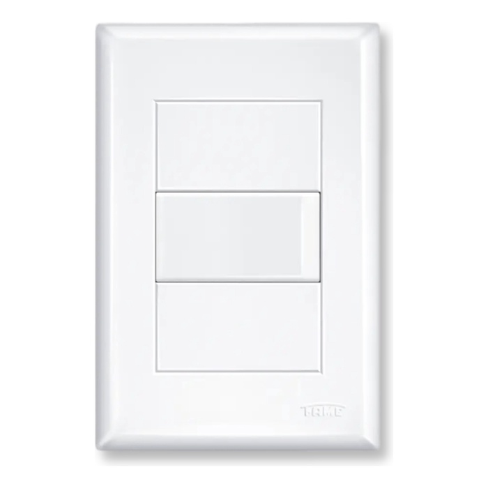 Conjunto Interruptor Simples16a 4x2  Branco Fame Evidence