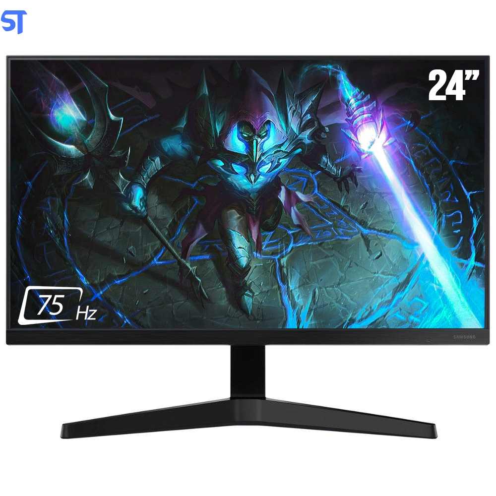 Monitor Gamer Samsung 24" T350, Full HD, 75Hz, HDMI, VGA, Freesync, Preto - LF24T350FHLMZD