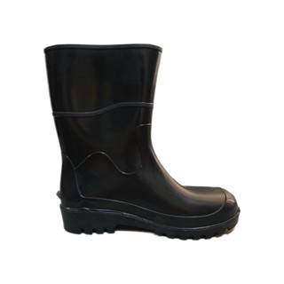 Bota Galocha PVC Baspan De Borracha Cano Médio Com Forro