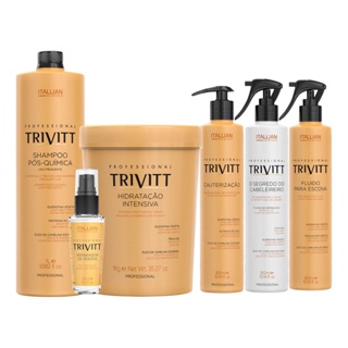 Kit Trivitt Itallian Color Reconstrução Hidrataçao Tratament em Oferta na Shopee