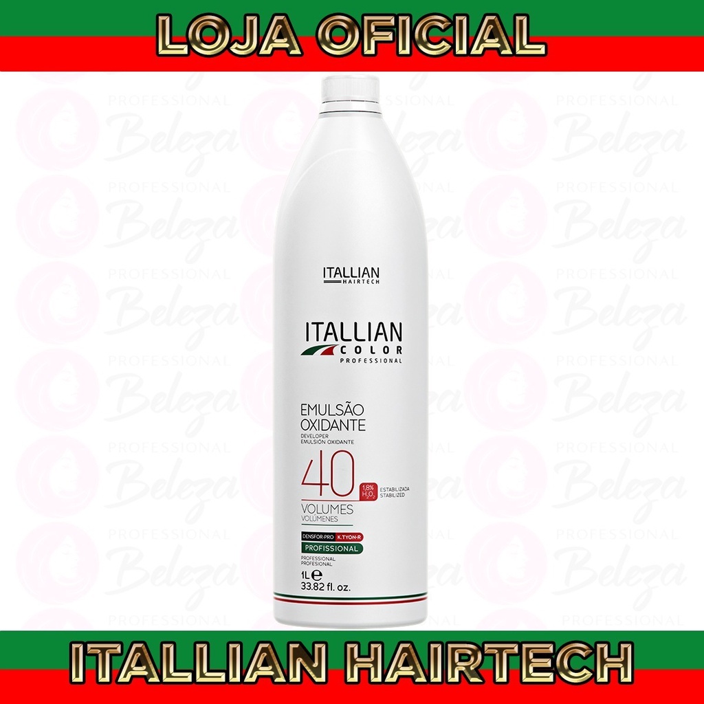 Detalhes do Oxidante Itallian Color 40 Volumes 1 Litro Uso Profissional