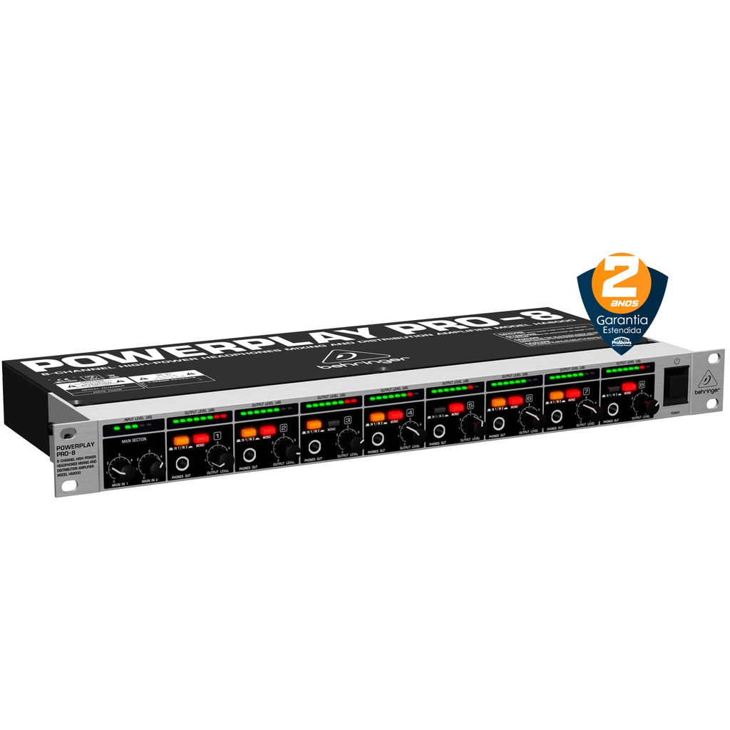 AMPLIFICADOR FONE BEHRINGER HA 8000 POWERPLAY PRO-8