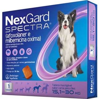 NexGard Spectra para Cães de 15,1 a 30 Kg - 1 Tablete em Oferta na Shopee