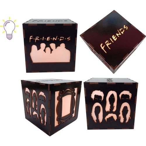 Luminaria Abajur Friends Friends Envio Rapido De Mesa Decorativa Geek Gamer