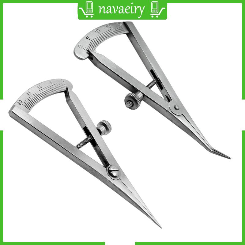 nava Calibrador Castroviejo Aço Inoxidável Para 0 A 20 mm Angular 3 25 Cirúrgico