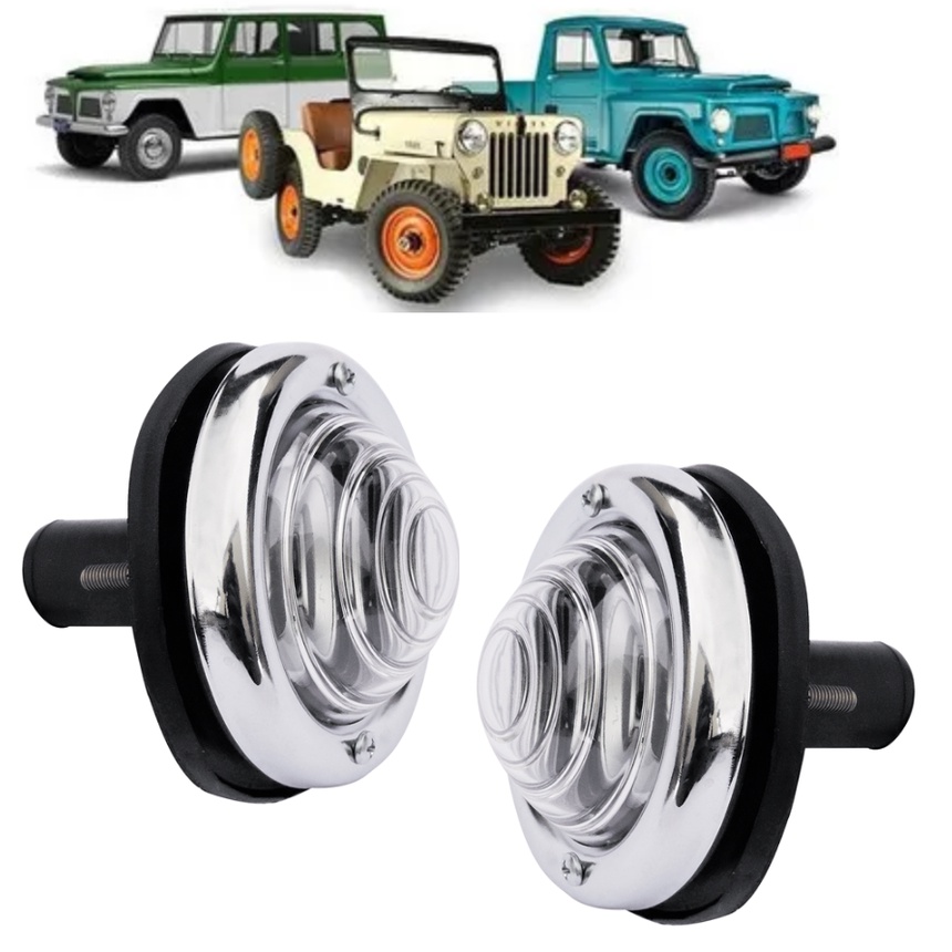 Lanterna Dianteira Ford Jeep 58/79 Rural 69/79 Cristal 87mm