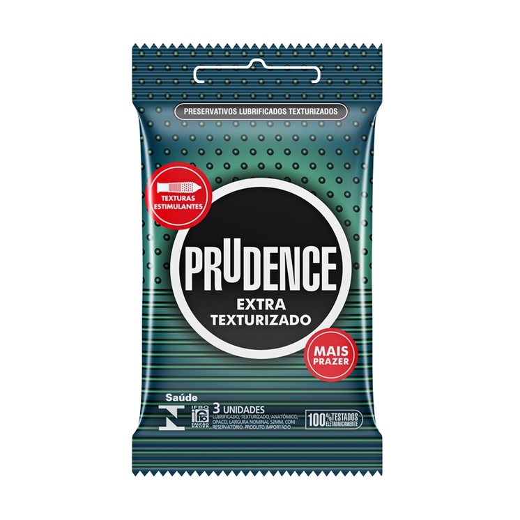 Preservativo Prudence Extra Texturizado em Oferta na Shopee