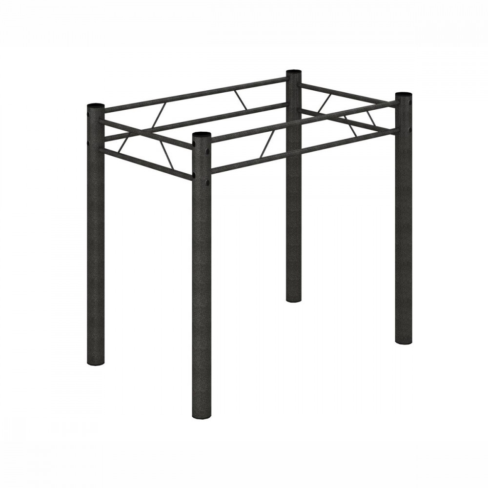 Base Para Mesa de 100x60 Maraba Martelado Grafite Teixeira em Oferta na Shopee