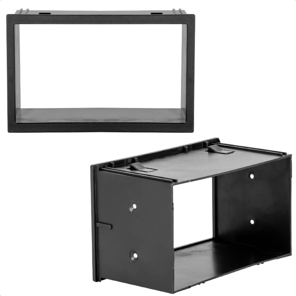 Detalhes do Moldura 2 Din 7 Pol Fox 2012/Pólo/Golf/Bora/Eco/Spacefox/Fiesta Double/Crossfox EPX 053 (JP) Expex