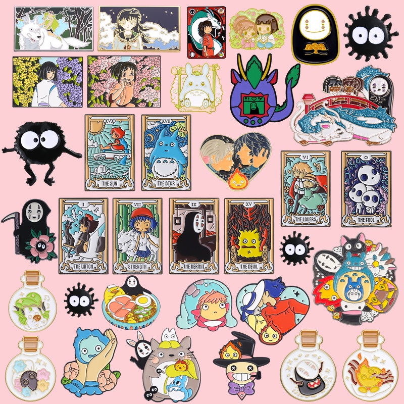 Broche De Esmalte Série Anime Japonês Mochila Masculina Sem Facetas Acessórios De Roupas De Presente