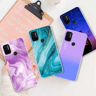 Para A Capa Umidigi A7 Pro A5 Traseira Do Telefone Silicone Soft Transparent TPU Flower Marble Bumper Shell