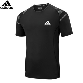 Camiseta De Seda Curta Clover Ice Silk Para O Verão Fino De Meia Manga Fina Respirável E Absorvente De Suor Correndo De Secagem Rápida