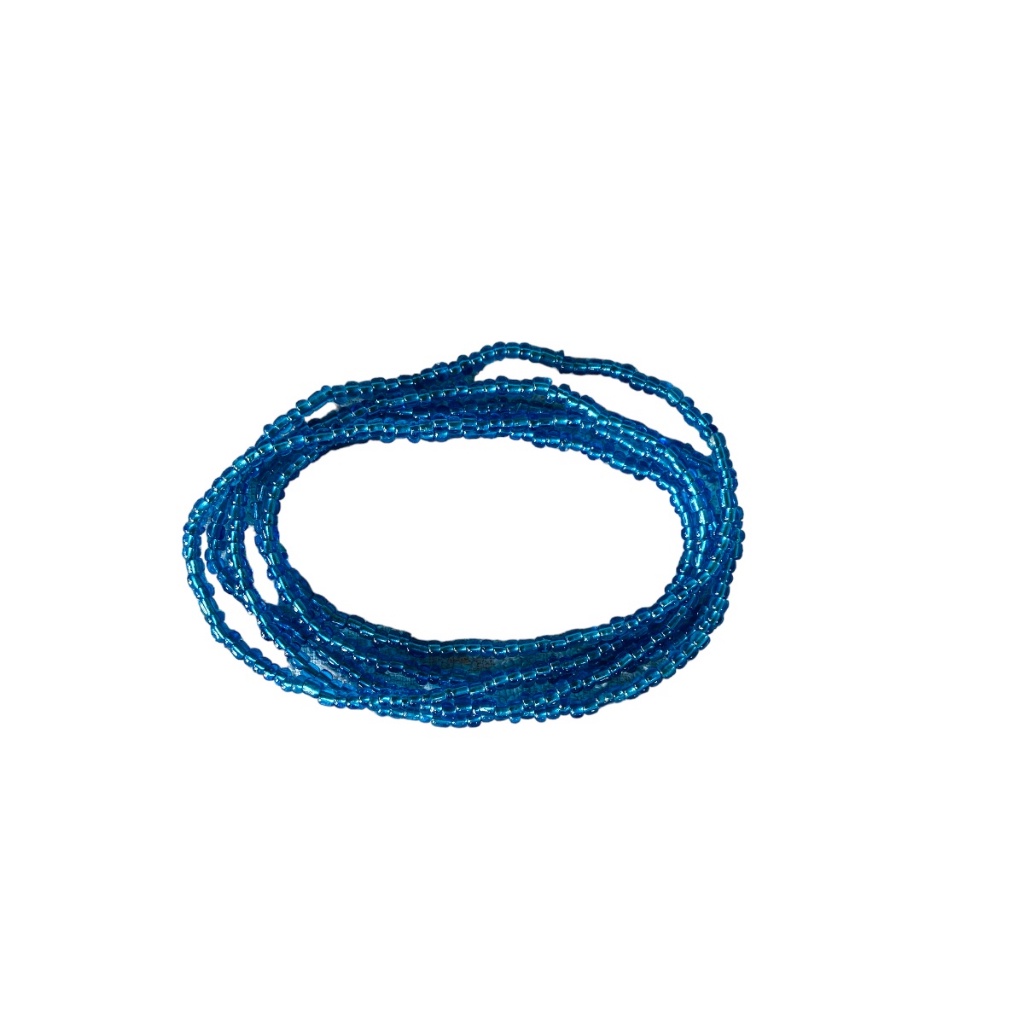 Guia Miçanga Azul Claro Cristalizada Umbanda Candomblé