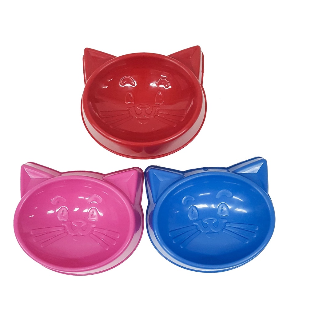 Comedouro Cara de Gato Pet Toys 100 mL GatosCores Sortidas