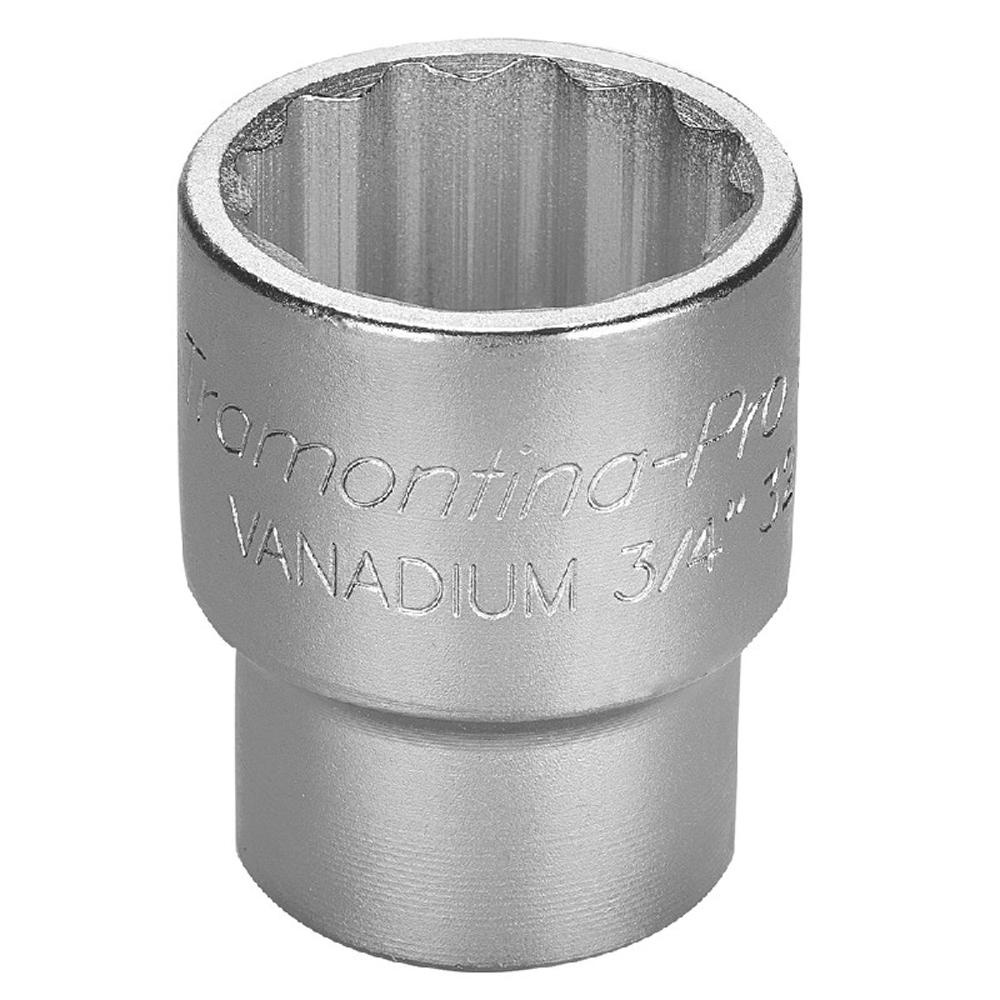 Soquete Estriado em Aço Cromo Vanádio 1.5/16'' - Encaixe 3/4'' Tramontina PRO em Oferta na Shopee