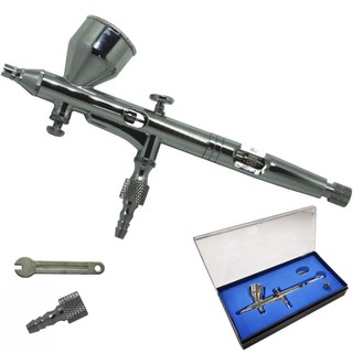 Caneta Aerógrafo Dupla Ação 0,2 MM Alumínio Profissional EVCA-1C EVALD em Oferta na Shopee