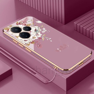 Caixa De silicone Galvanizada À Prova De Choque infinix HOT 30 30i PLAY Protetor De Pára-Choques De Proteção Lisa Novo design Flower