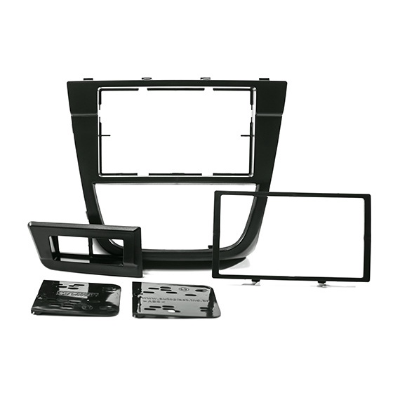 Detalhes do Moldura 2 Din Gol/Saveiro/Voyage G5 2008 a 2012 Preto com botões de vidro elétrico EPX 079 - JP/CH