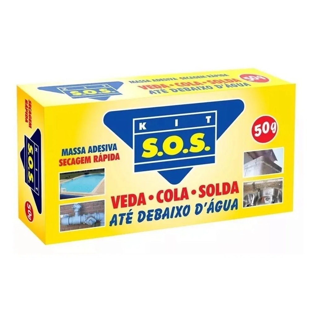 Kit Sos Veda-cola-solda Até Debaixo D'agua 50g em Oferta na Shopee