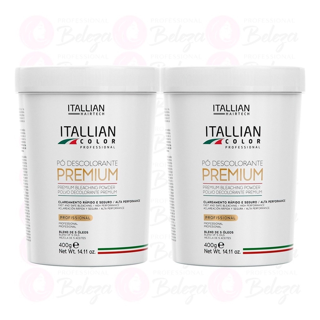 2 Unidades Pó Descolorante Premium Itallian Color - Beauty