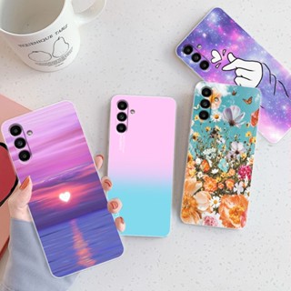 Para Samsung Galaxy A04S F04s F04 A04E Capa De Silicone TPU Macia A04 M04 Moda Padrão Pára-Choques Transparente