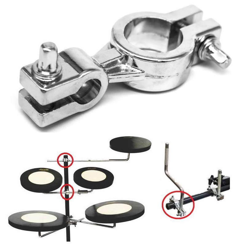 Clamp Torelli TBE05 para expandir bateria de estudo ou rack tubular de percussão e acessórios