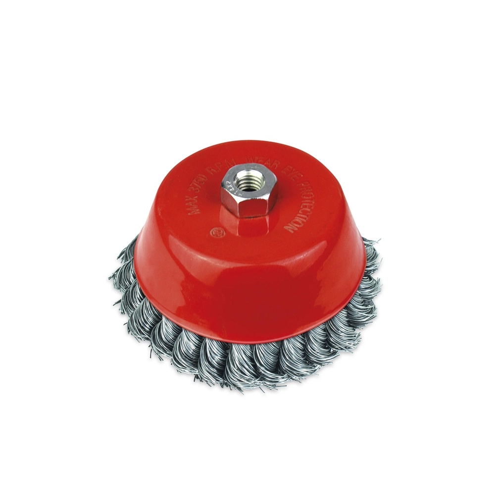 Escova de Aço Trançado Tipo Copo com Rosca 60mm Trançado em Oferta na Shopee