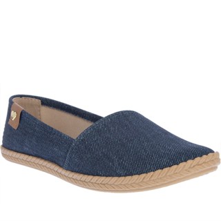 Alpargata Moleca Pespontos Jeans Azul