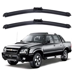 Par Palhetas Limpador Para-brisa Dianteiro GM Chevrolet S10 1995 A 2011 Kit