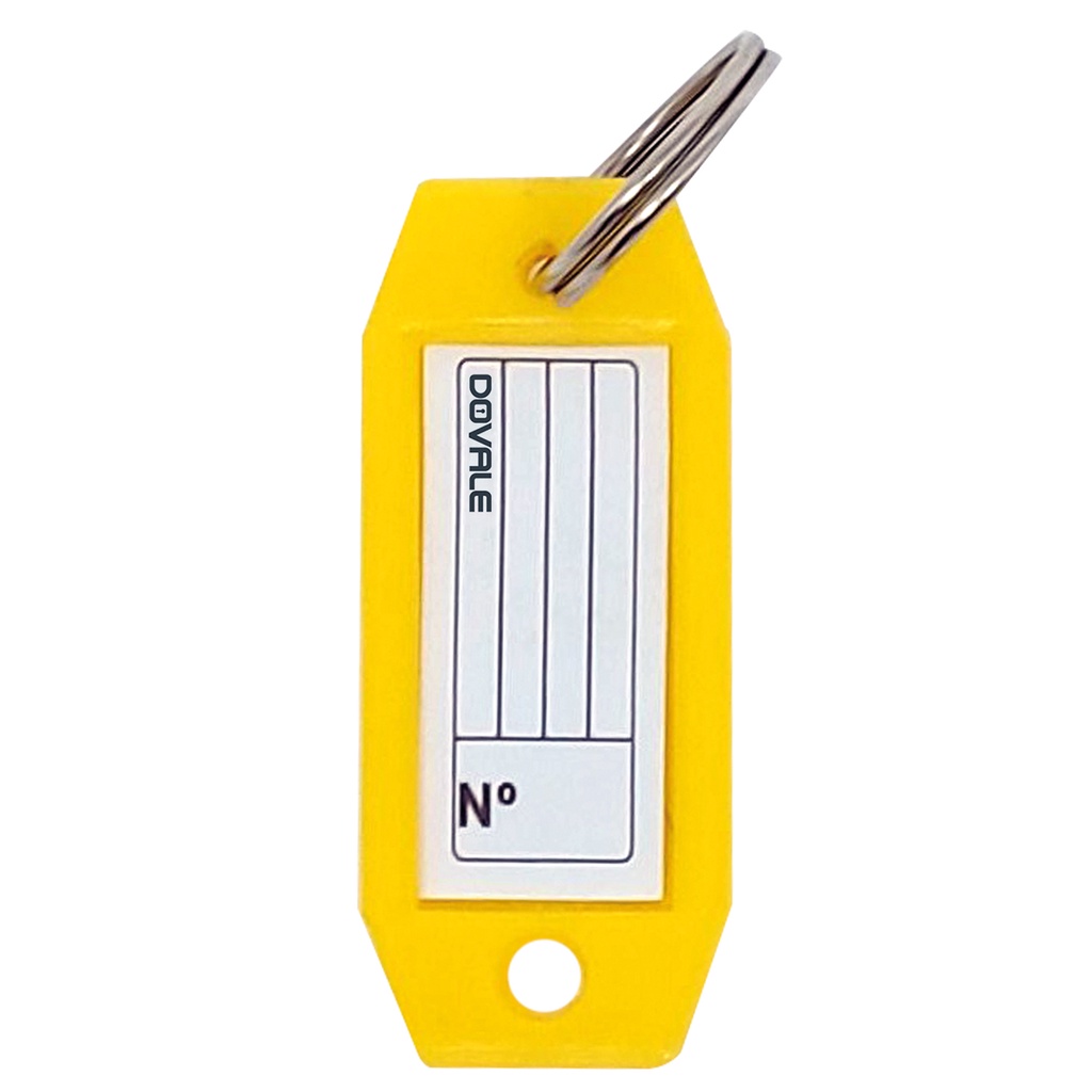 Etiqueta Dovale p/ Chaves Modelo 3 Amarelo C/10 unid. - 77251
