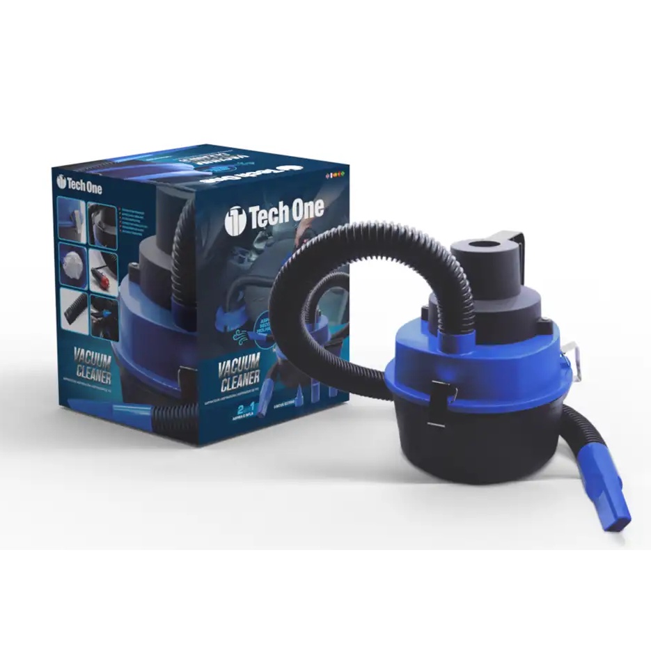 2857 ASPIRADOR DE PO E LIQUIDO AUTOMOTIVO 12V 90W TECHONE