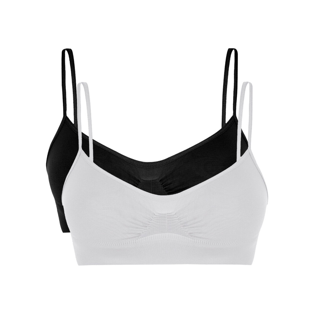 Kit com 2 Tops sem Aro e sem Bojo Loba 41100-001 Colorido em Oferta na Shopee