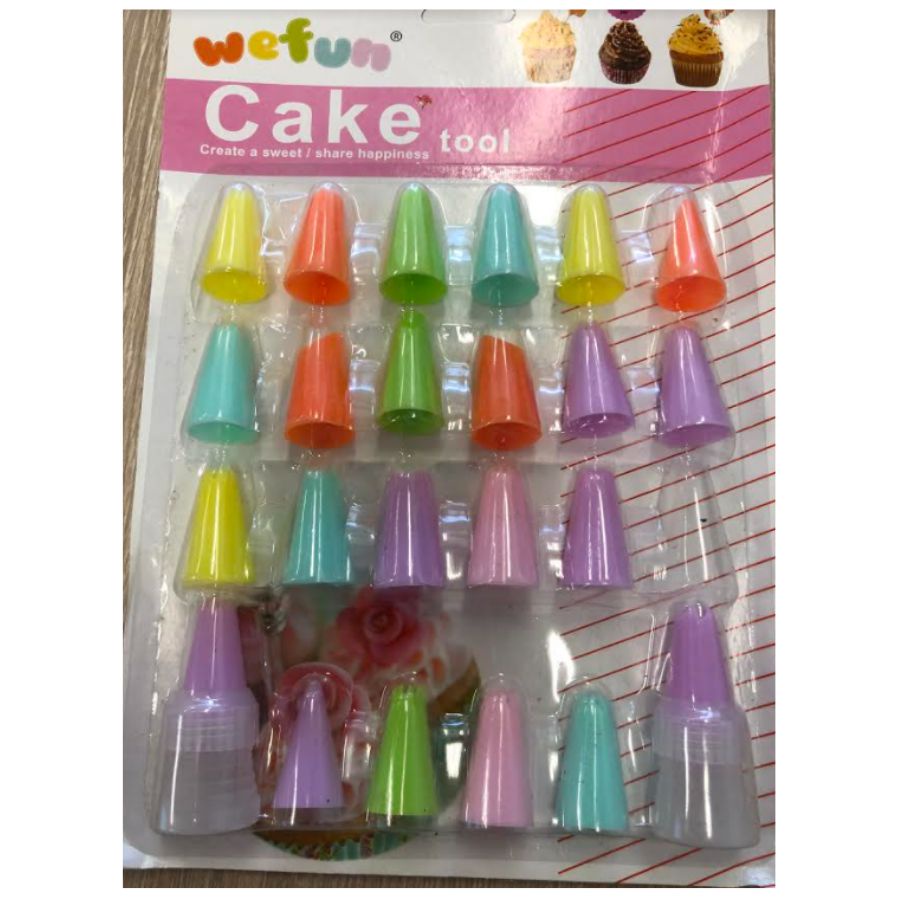 Kit Bicos De Plástico Para Confeitaria 26pcs Blessed em Oferta na Shopee