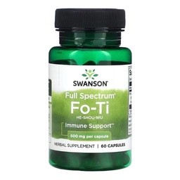 Swanson, Fo-Ti, 500 mg, 60 Cápsulas Importado EUA