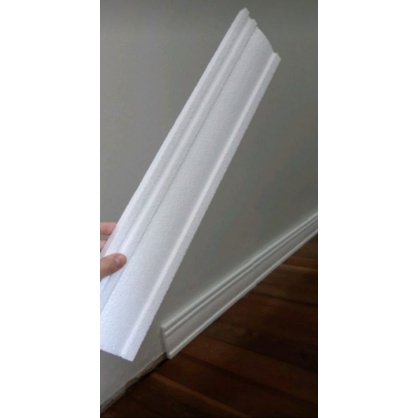 Rodapé Moldura de Isopor Kit 17 Metros