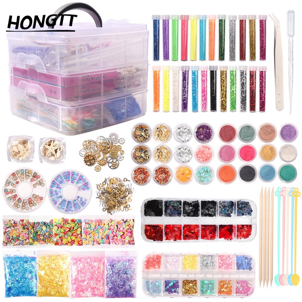 Kit De Arte Em Resina Epóxi-Material De Artesanato E Perfeito