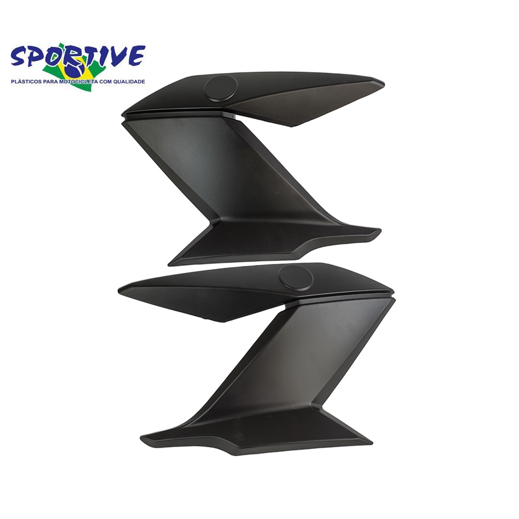 ABA do Tanque Yamaha Fazer 150 2013 a 2022 (sportive) Preto Fosco